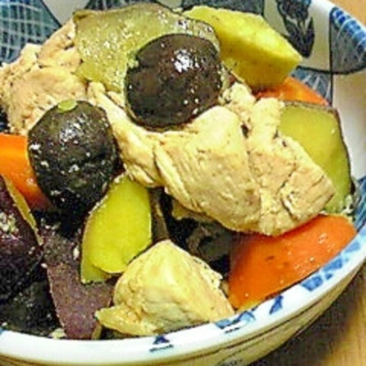 サツマイモと鶏肉のほっこり煮